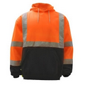 Orange/Black Class 3 Fleece Hooded Sweatshirt